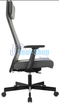 Кресло руководителя Бюрократ T-995 серый TW-04 Neo Grey, сетка/ткань, крестов. металл черный