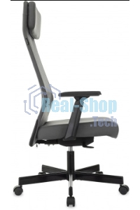 Кресло руководителя Бюрократ T-995 серый TW-04 Neo Grey, сетка/ткань, крестов. металл черный