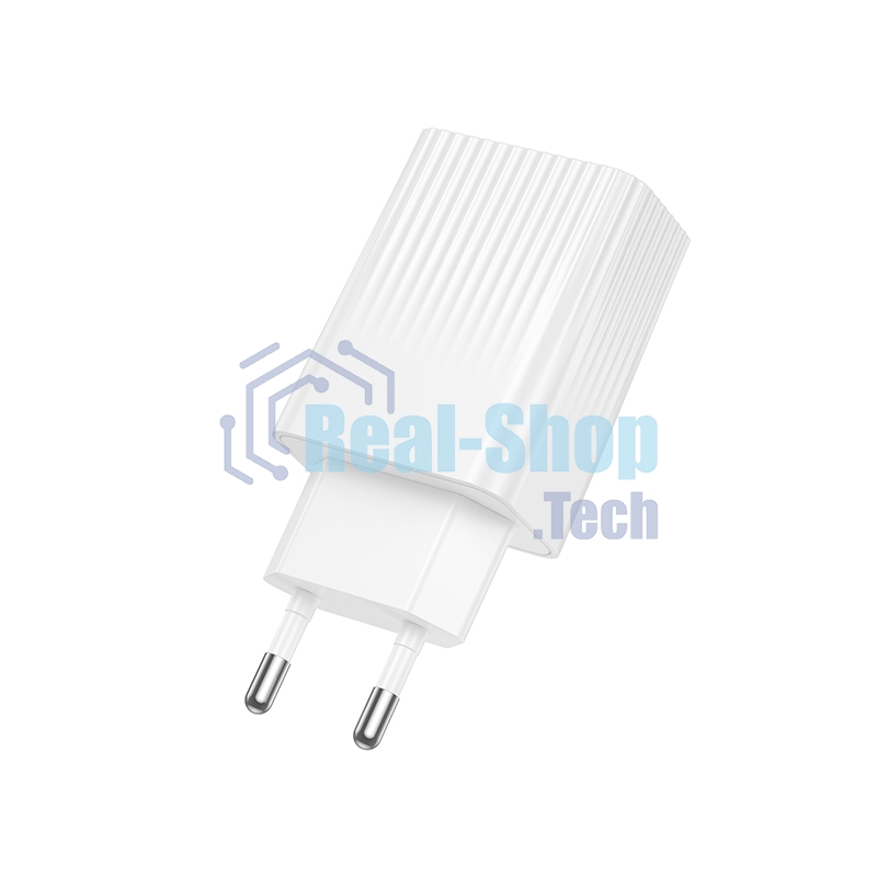 Сетевое зарядное устройство BOROFONE (6941991122880) BAS76A 1USB+1Type-C 3.0A QC3.0 PD 30W White