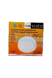 Светильник светодиодный ECOLA DRSV12ELC LED DOWNLIGHT 12W/4200K