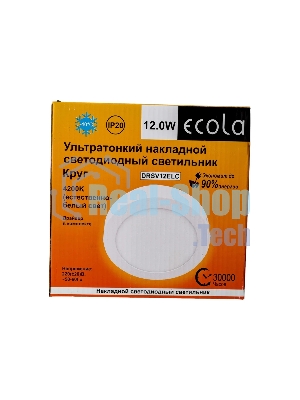 Светильник светодиодный ECOLA DRSV12ELC LED DOWNLIGHT 12W/4200K