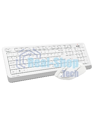 Комплект клавиатура+мышь A4Tech FStyler FG1012 беспроводной, USB, 1200 DPI, белый