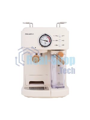 Кофеварка рожковая Maunfeld MF-737BG PRO бежевый, исп. кофе - молотый, 1.5 л, 1250 Вт, 15 бар