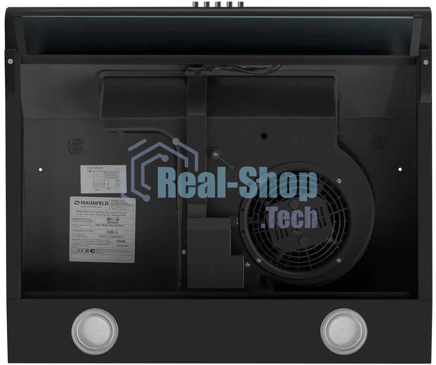 Вытяжка козырьковая Maunfeld MP-1 60 черный, 60 см, 520 куб. м/ч, 49 дБ