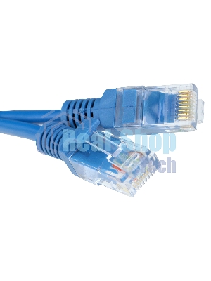 Патч-корд CCA light UTP Гарнизон PC-UTP-5e-3-B cat.5e, 3м, литой, многожильный синий