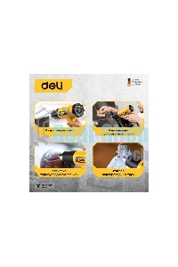 Фен технический Deli DL391202 (2000Вт, рабочая температура 100...650 град.)