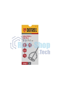 Миксер для красок Denzel, 60 х 8 х 400 мм, шестигранный хвостовик