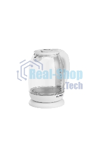 Чайник электрический Hyundai HYK-S3808 1.7л. 2200Вт белый (корпус: стекло)