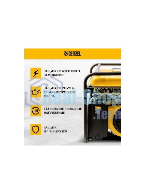 Электрогенератор бензиновый Denzel GE 7900, 6.5 кВт, 97 дБ, 74 кг
