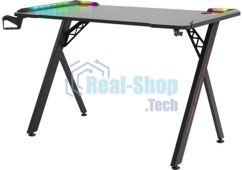 Стол игровой Defender EXTREME RGb черный