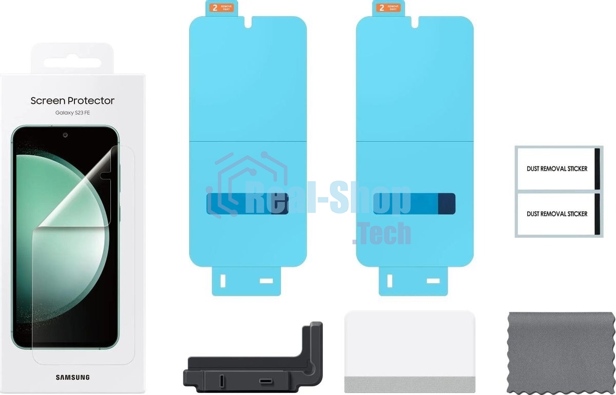 Защитная пленка для экрана Samsung прозрачный для Samsung Galaxy S23 FE прозрачный 2шт. (EF-US711CTEGRU)