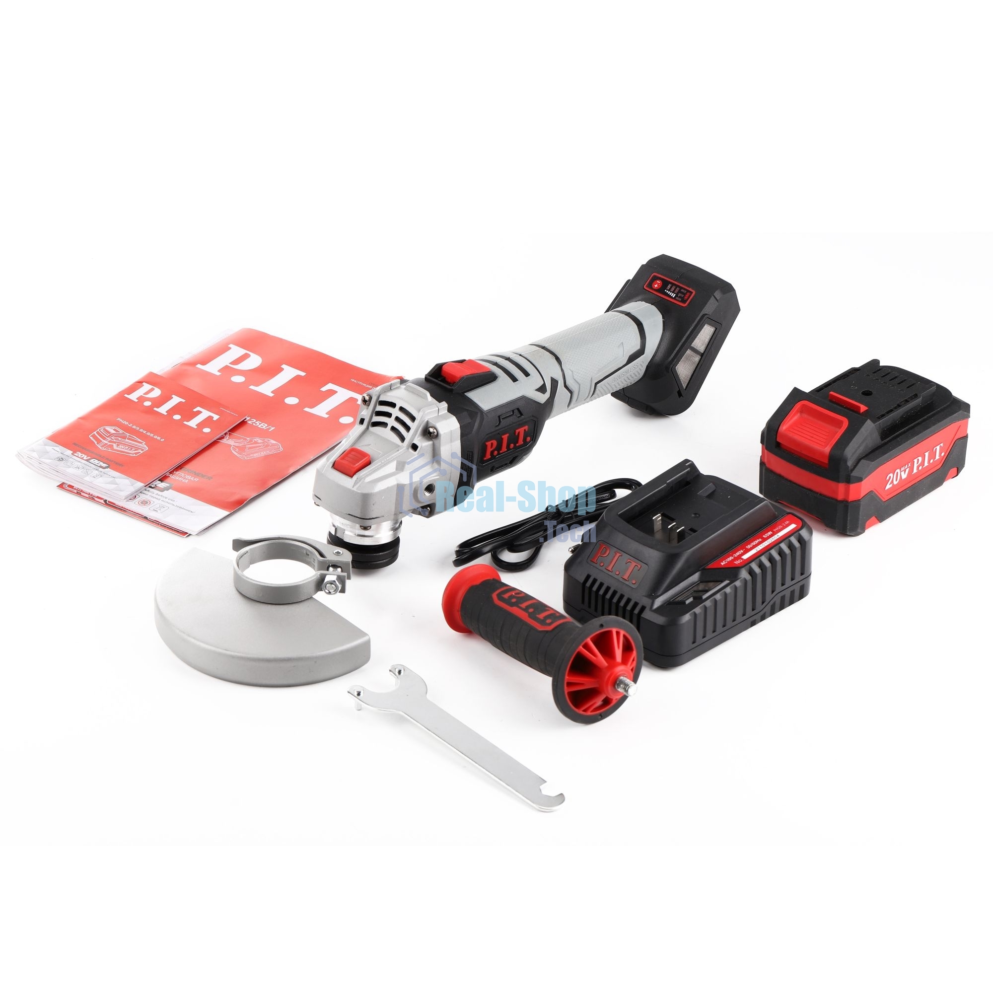 Угловая шлифовальная машина P.I.T. PWS20H-125B/1 8000об/мин рез.шпин.:M14 d=125мм