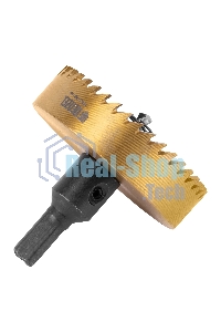 Коронка по металлу Denzel HSS, 68 мм, нитридтитановое покрытие