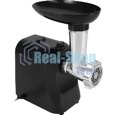 Мясорубка электрическая Vitek VT-MG3600 черный, 1800 Вт, 1.6 кг/мин, реверс, защита от перегрузки, насадки - 4