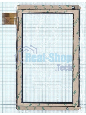 Сенсорное стекло (тачскрин) TM619-C-F (183x110 мм), черное