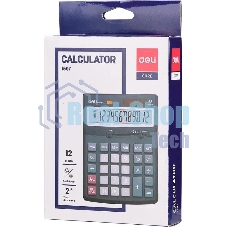 Калькулятор настольный Deli Core E1507 светло-серый 12-разр.