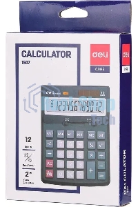 Калькулятор настольный Deli Core E1507 светло-серый 12-разр.
