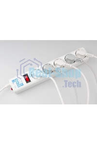 Фильтр-удлинитель, PC 0,5 м 5 р, бел. 10А, SPG-B-0,5M-WHITE