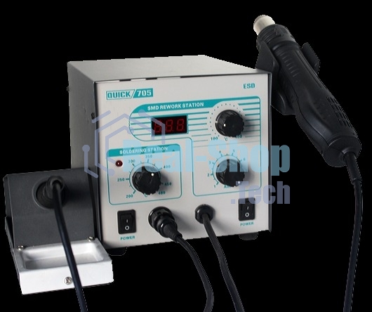 Паяльная станция Quick 705 ESD 2 в 1