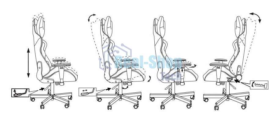 Кресло игровое Бюрократ VIKING KNIGHT LT27 FABRIC синий крестовина металл/пластик