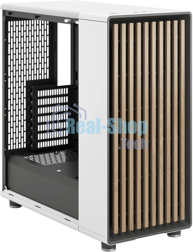 Компьютерный корпус Fractal Design North Chalk белый без БП mATX 3x120мм 2xUSB 3.0 1xUSB3.1 audio bott PSU
