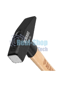 Молоток слесарный Denzel 600 г, кованый квадратный боек, буковая рукоятка