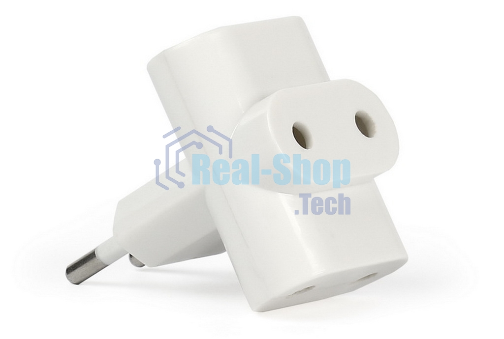 Разветвитель Smartbuy, 3 гнезда под плоскую вилку белый 6А 250B (SBE-06-A04-3)