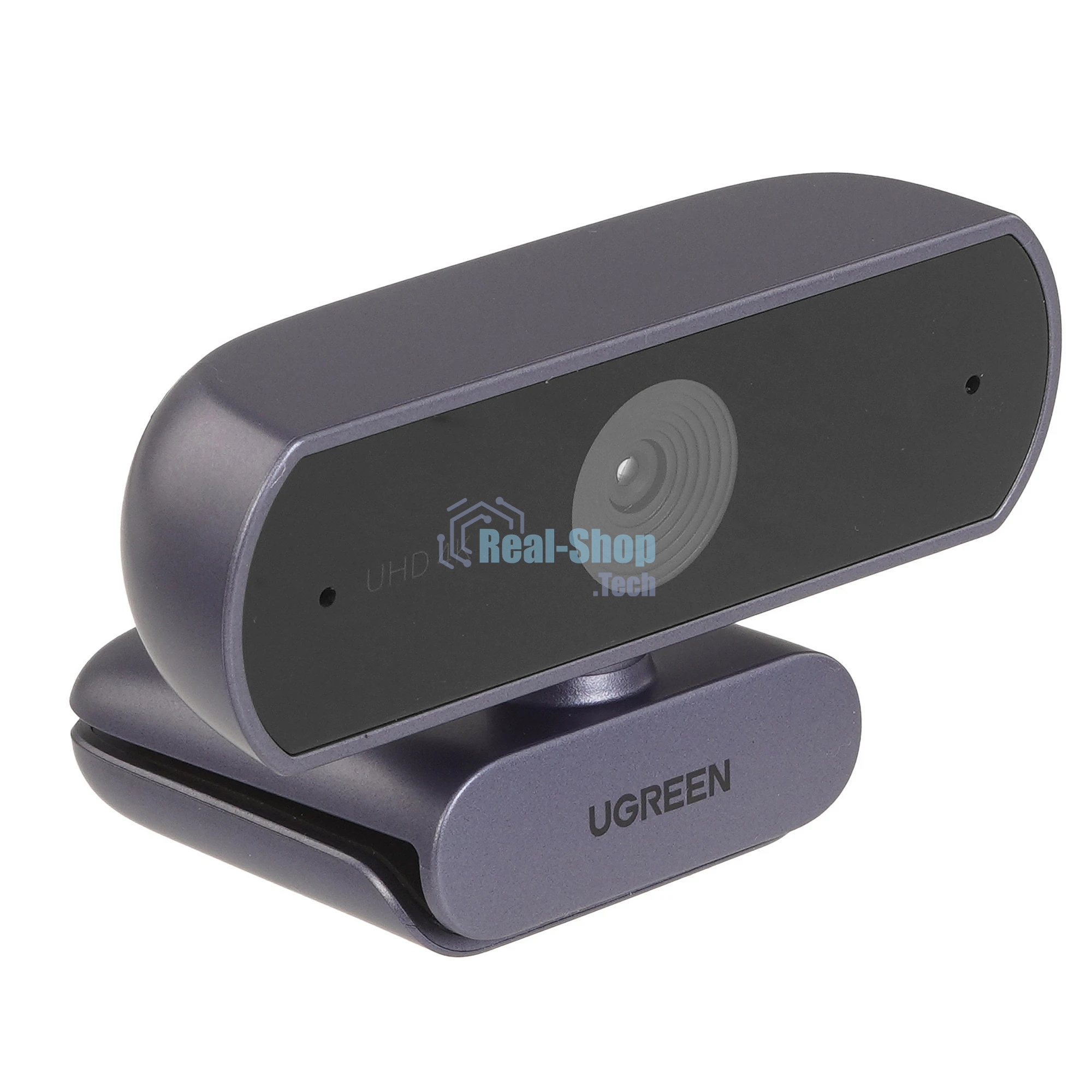 Веб-камера UGREEN CM831 3840x2160, 30 кадр/с, USB Type-C, микрофон (2 шт, шумоподавление), автофокус, шторка приватности, серый