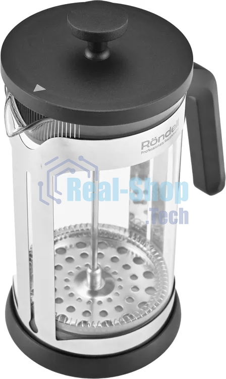 Френч-пресс Rondell Brando RDS-2026 0.6л черный/стальной