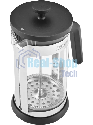 Френч-пресс Rondell Brando RDS-2026 0.6л черный/стальной
