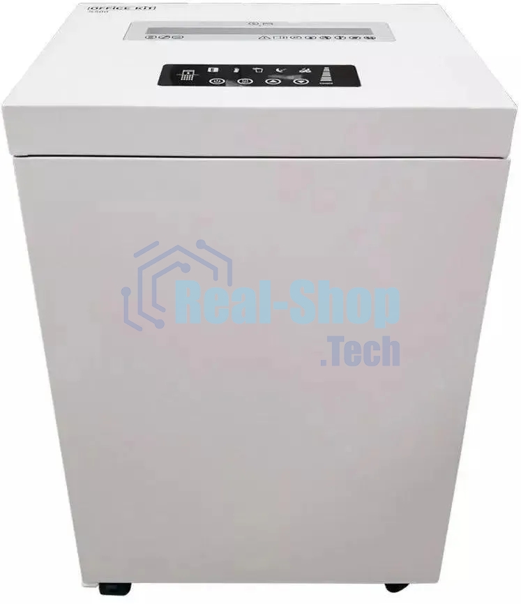 Шредер Office Kit S500 0,8x2 белый (секр.P-7) фрагменты 7лист. 50лтр. скобы пл.карты CD