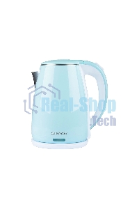Чайник электрический Energy E-261 1,8л, двойной корпус, голубой,2200Вт(164141)