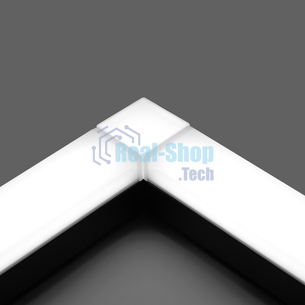 Светильник светодиодный Feron ДПО-36вт 6500К 3200Лм линейный рассеиватель матовый в алюминиевом корпусе черный