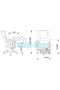 Кресло руководителя Бюрократ T-9926WALNUT светло-коричневый Leather Eichel, кожа, крестовина металл/дерево