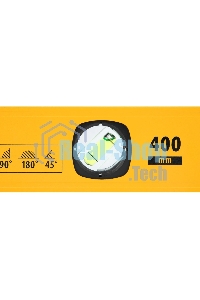 Уровень алюминиевый Denzel магнит., фрезерованный, 3 глазка (1 зеркал.), 0,5 мм/м, 400 мм