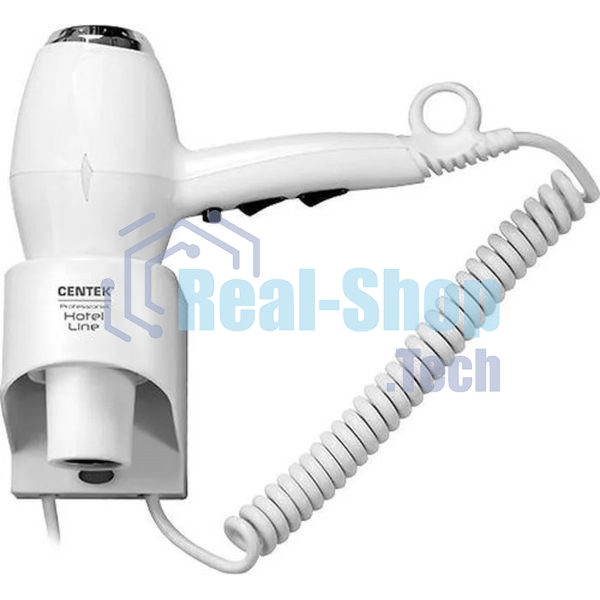 Фен Centek CT-2251 белый, 2100 Вт, ионизация