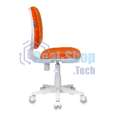Кресло детское Бюрократ CH-W213/TW-96-1 оранжевый TW-96-1 (пластик белый)