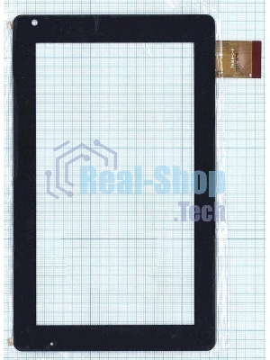 Сенсорное стекло (тачскрин) TM619-C-F (183x110 мм), черное