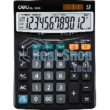 Калькулятор настольный Deli Core E1630 черный 12-разр.