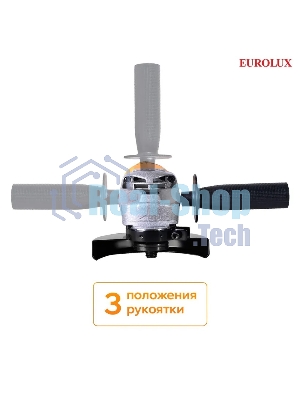 Углошлифовальная машина Eurolux УШМ-125/1500E-EU