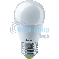 Лампа светодиодная Navigator NLL-P-G45-5-230-4K-E27 5 Вт шар 4000К белый E27 400 лм 220-240В