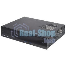 Компьютерный корпус Slim HTPC Silverstone Milo ML03B Black, mATX, USB 3.0, Audio, без БП