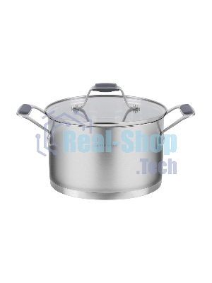 Кастрюля Maunfeld Madison MF30MS01CR из нержавеющей стали со стеклянной крышкой, 18см, 2,6л.