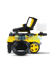 Мойка высокого давления 130/70 бар, KOLNER K140F, на 4 колесах, 1600Вт, 480л/ч, метал.помпа, шланг ВД 5м, кабель 5м, самовсас, Auto stop (пеногенератор)