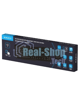 Комплект клавиатура+мышь Maxvi KWS-06 Combo беспроводной, USB, 1600 DPI, чёрный