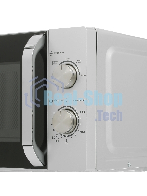 Микроволновая печь Haier HMB-MM208SA серебристый/черный, 20 л, 800 Вт, переключатели - поворотный механизм