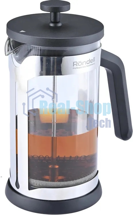 Френч-пресс Rondell Brando RDS-2026 0.6л черный/стальной