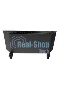 Конвектор Denzel XCE-2000B черный, 2000 Вт, 25 м2, термостат