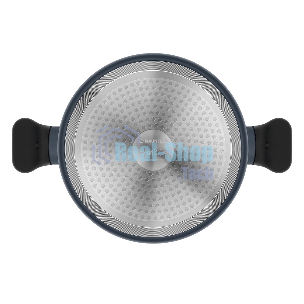 Кастрюля Maunfeld FRIDA MCS47FA02DG из кованого алюминия со стеклянной крышкой, 24 см, 4,7 л.