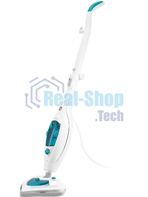 Швабра паровая Kitfort КТ-3908 белый/бирюзовый